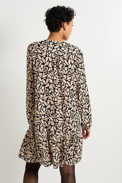 Robe imprimée col V femme
