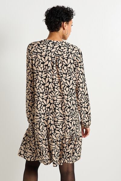Robe imprimée col V femme