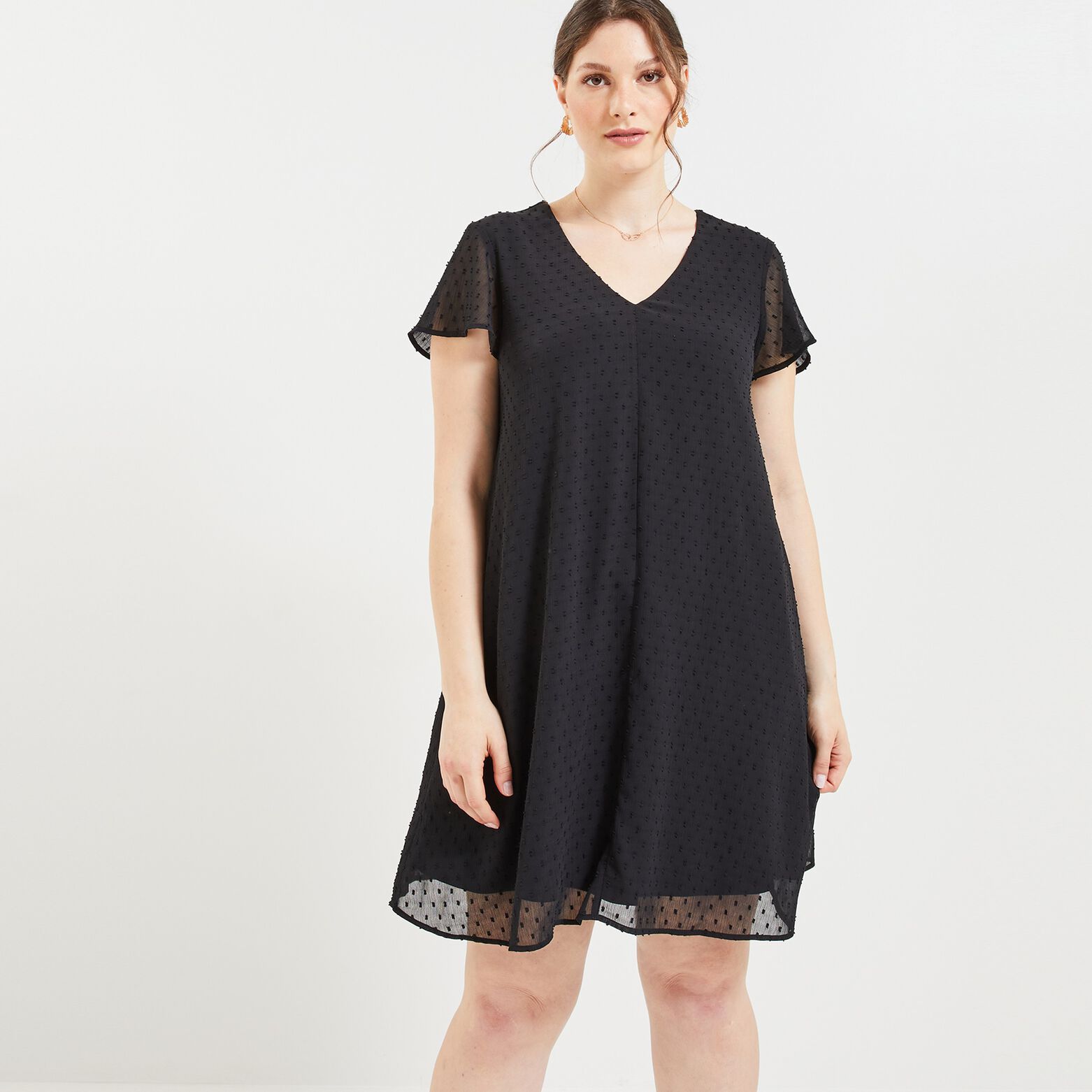 Robe plumetis femme