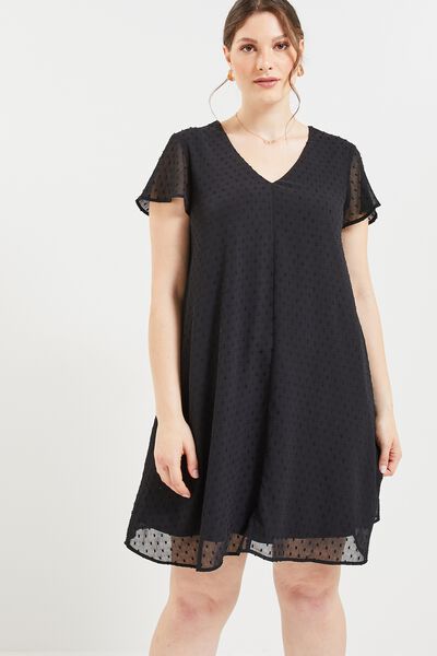 Robe plumetis femme