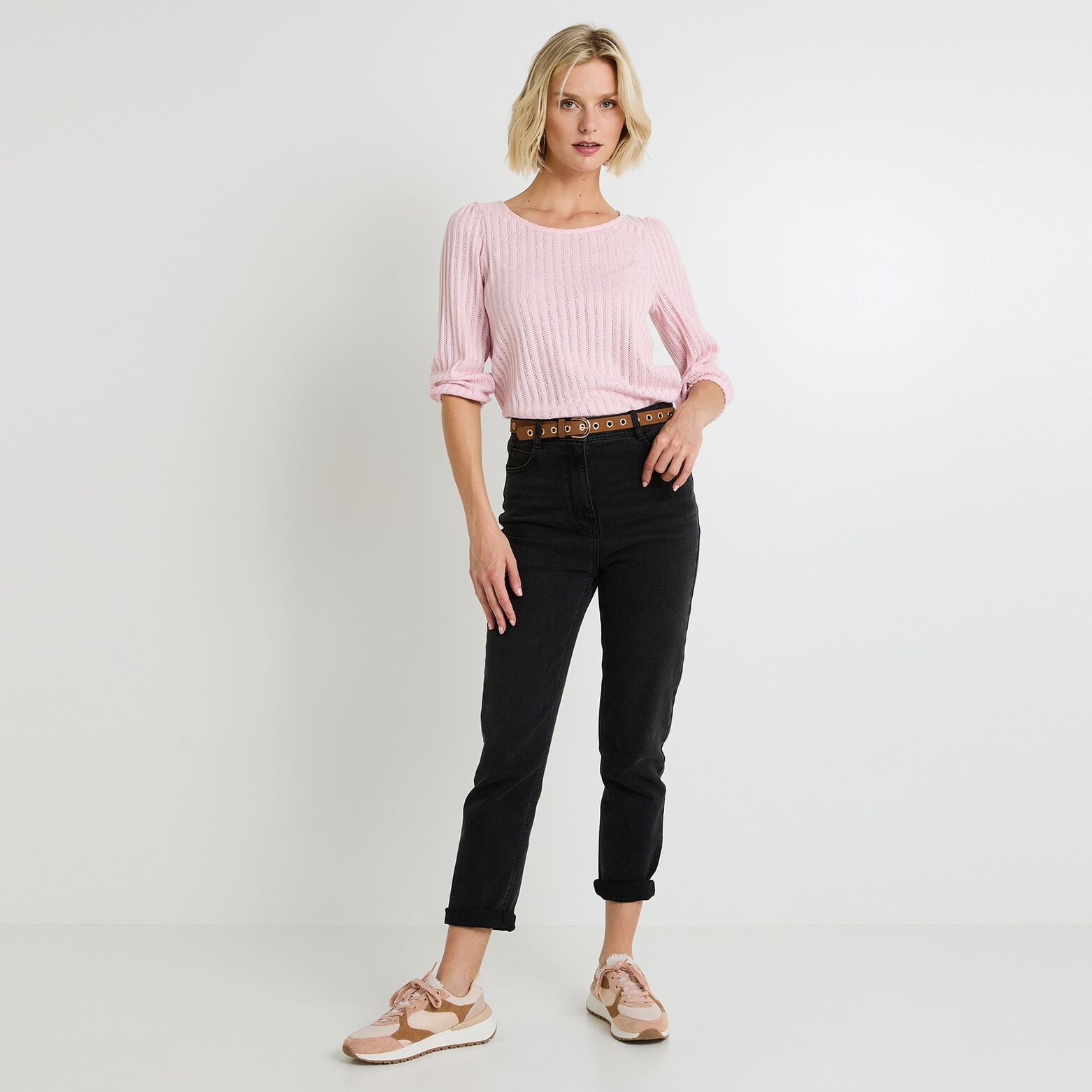 T shirt col rond femme