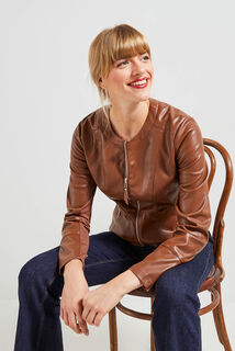 Blouson en simili femme