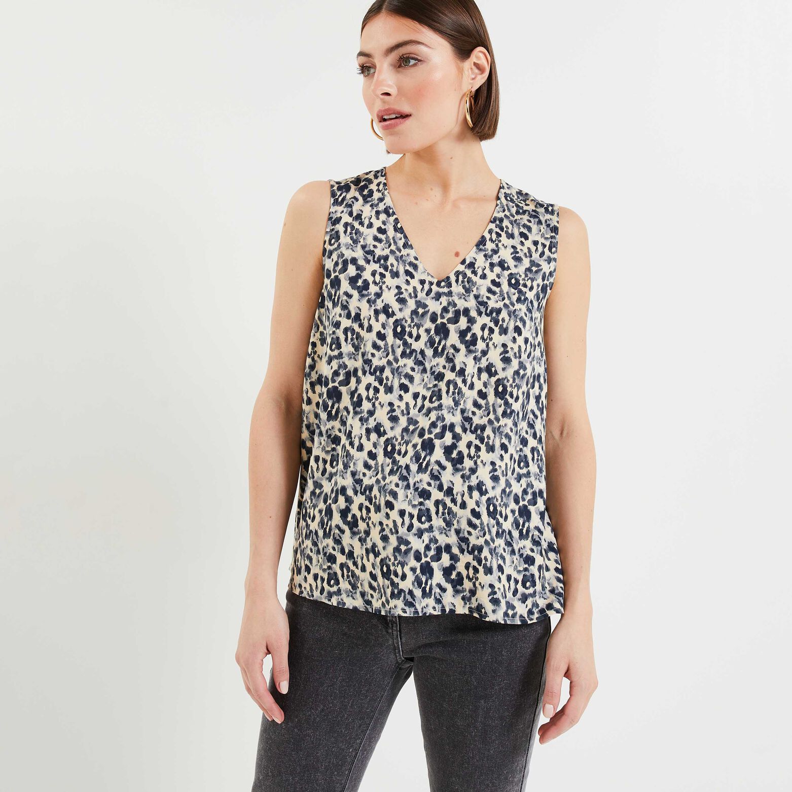 Blouse sans manches femme