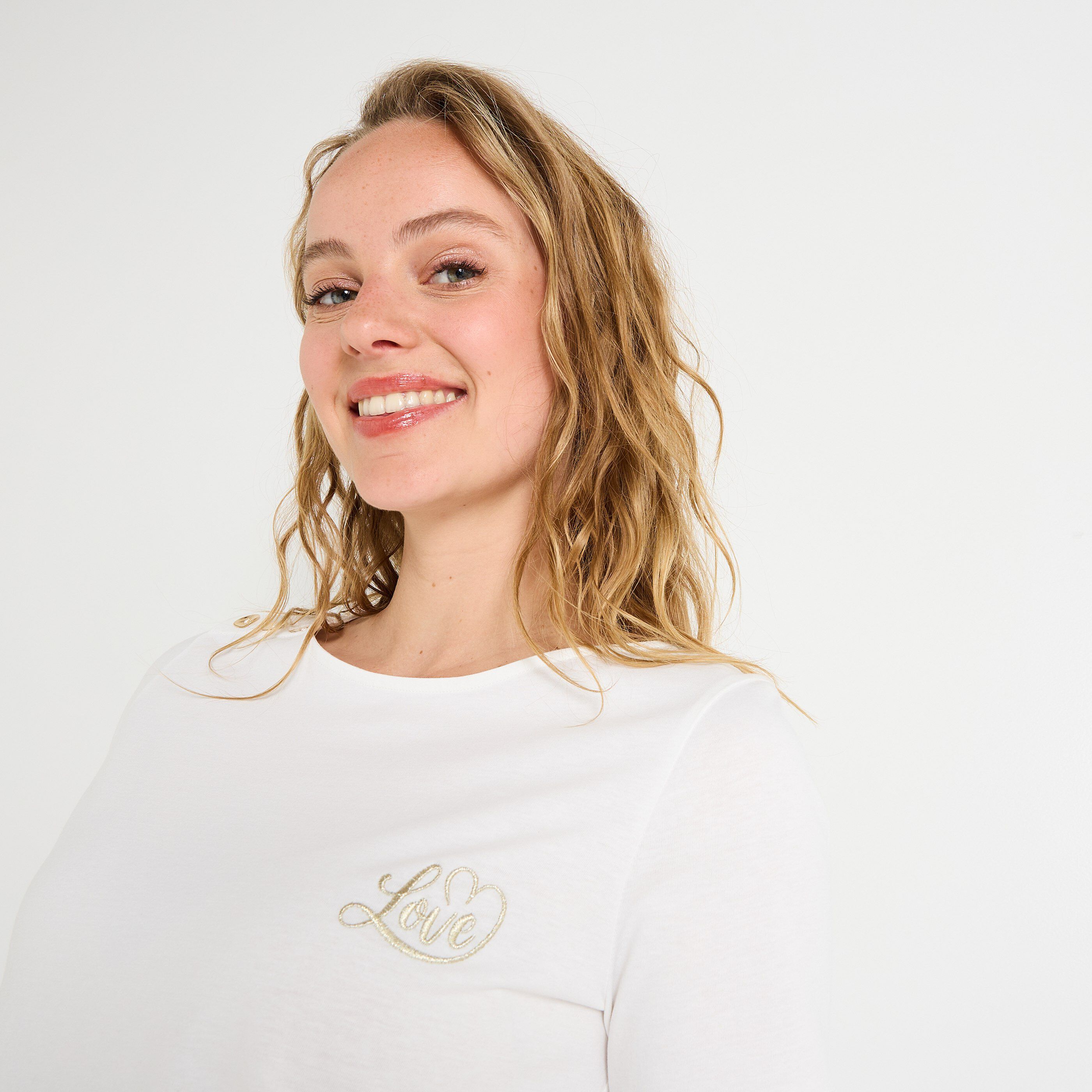 T-shirt col rond femme