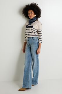 T-shirt col bateau femme