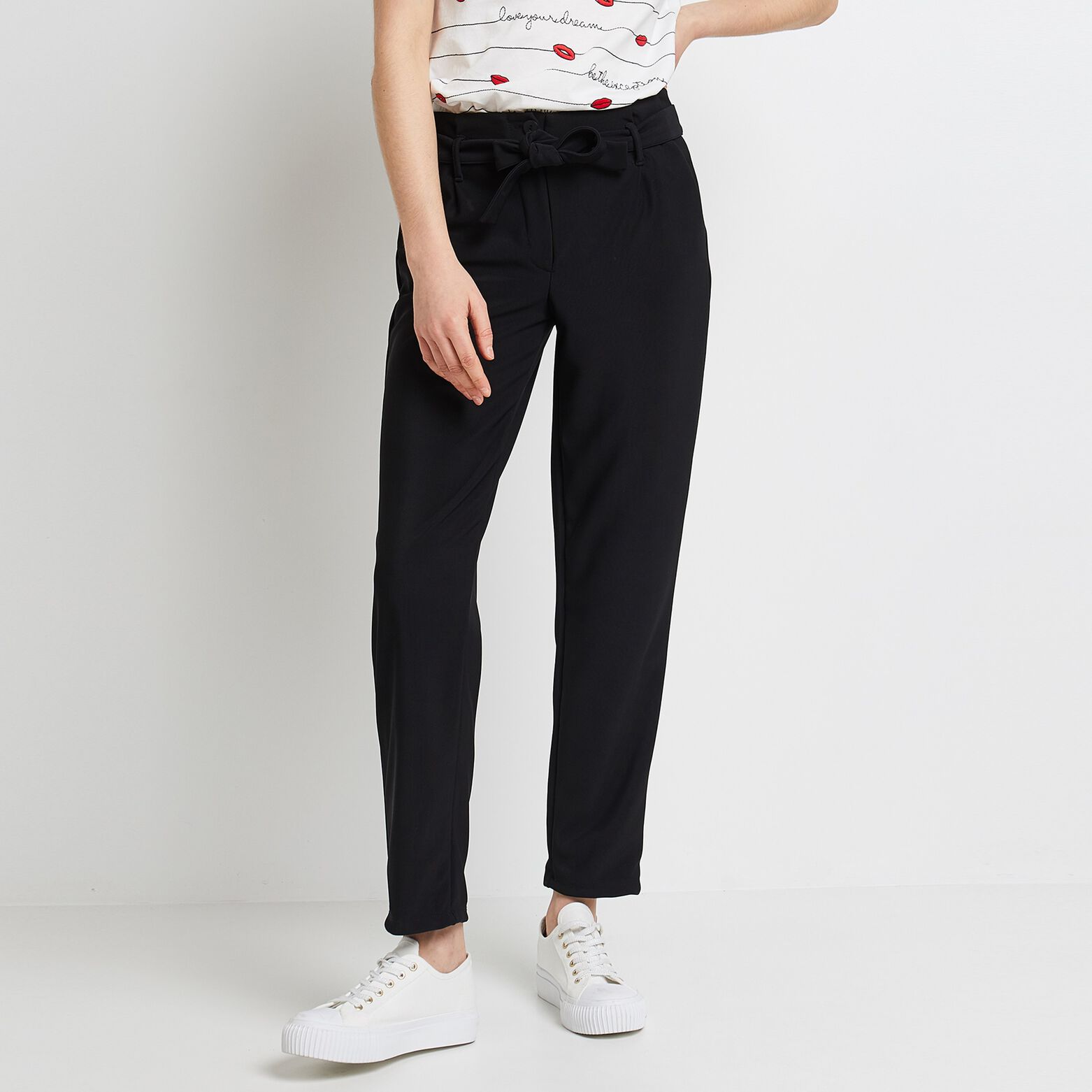 Pantalon paperbag femme