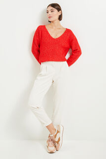 Pantalon velours cotelé femme