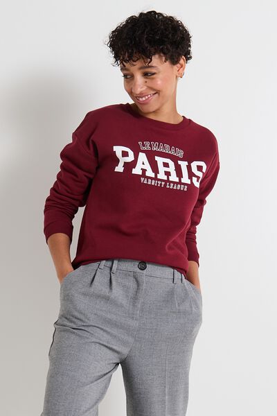 Sweat imprimé femme