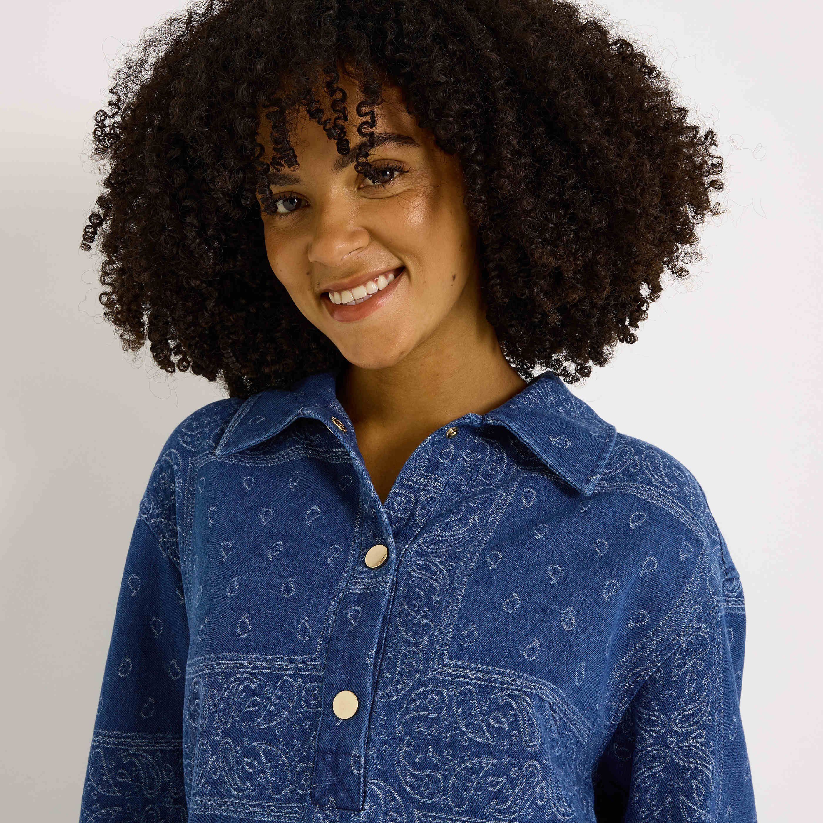 Robe chemise en denim