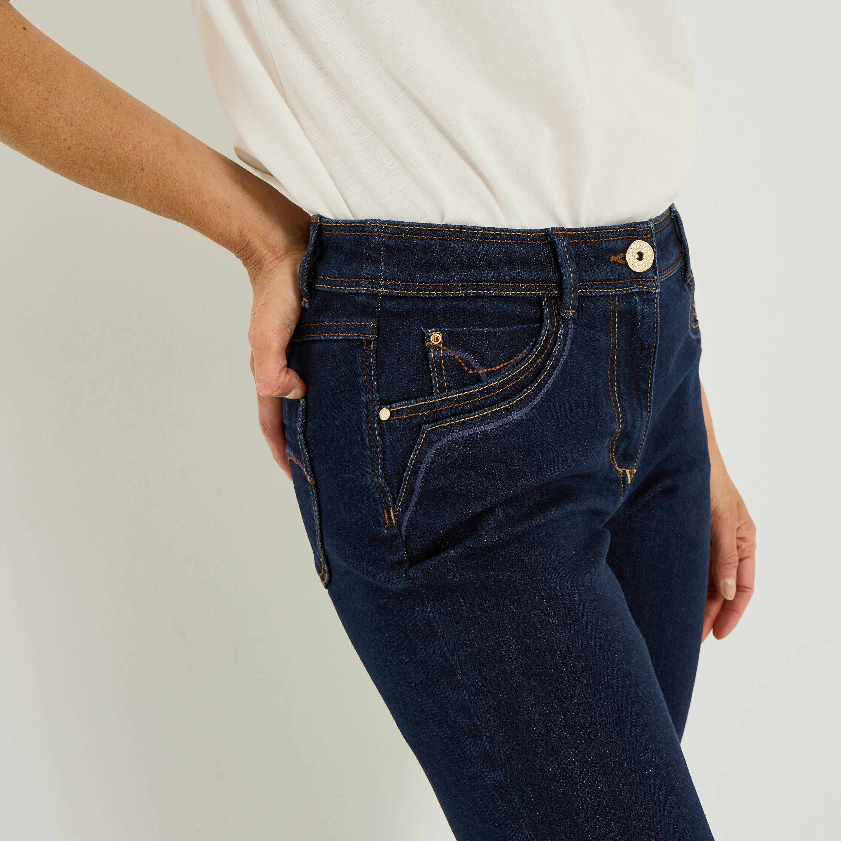 Jean slim raccourci TOKYO R01 femme
