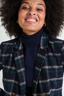 Blazer à carreaux femme