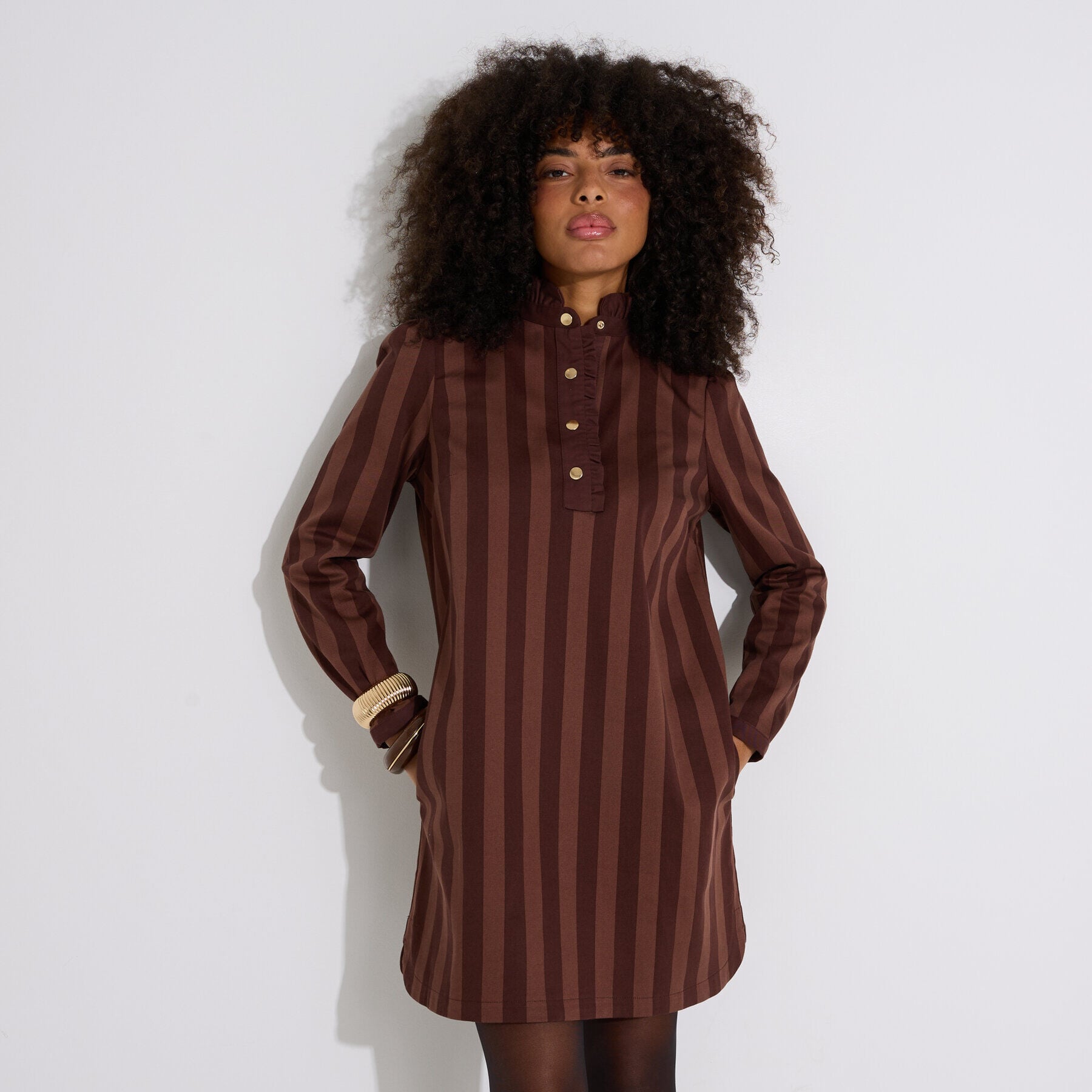 Robe &agrave; rayures 