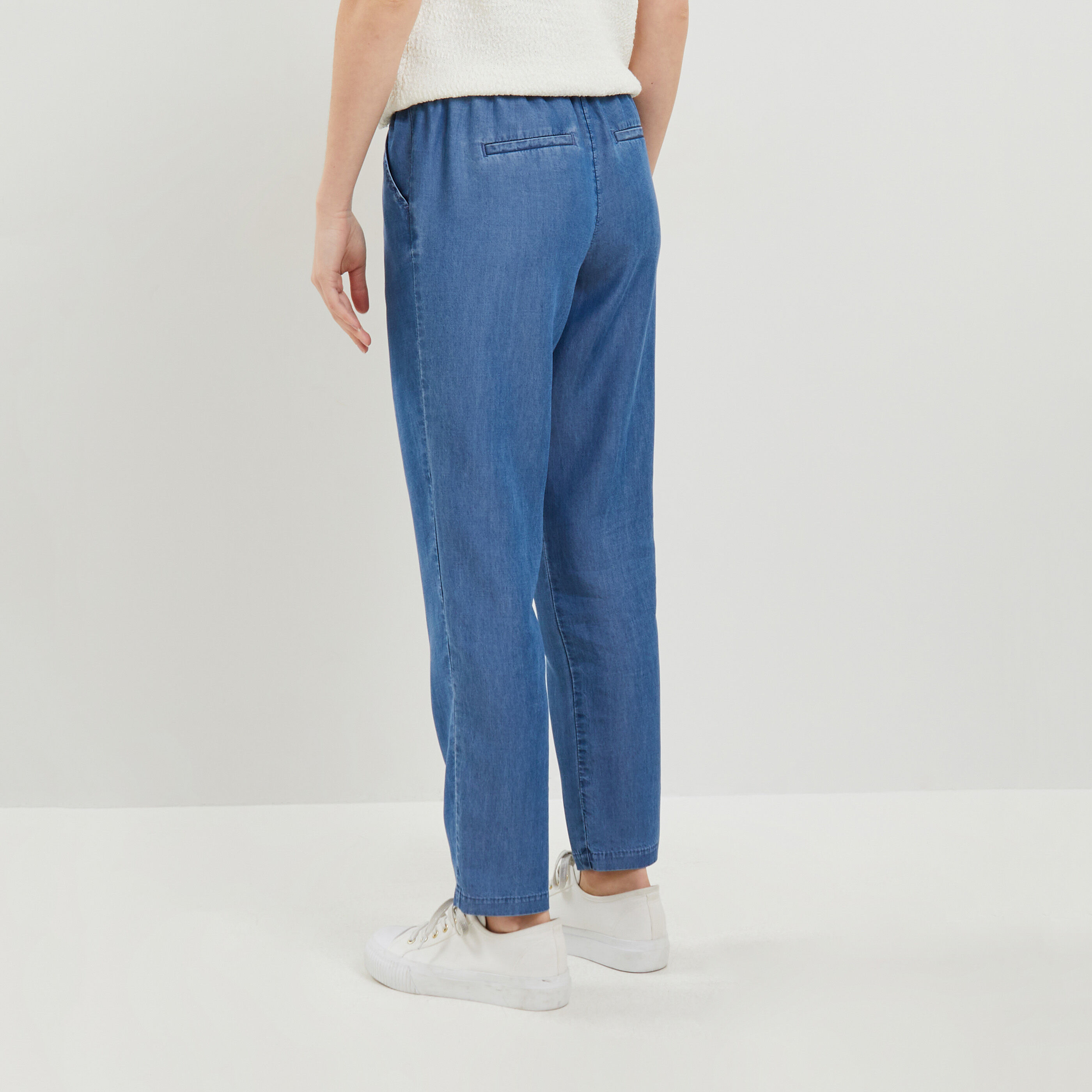 Pantalon lyocell femme new arrivals
