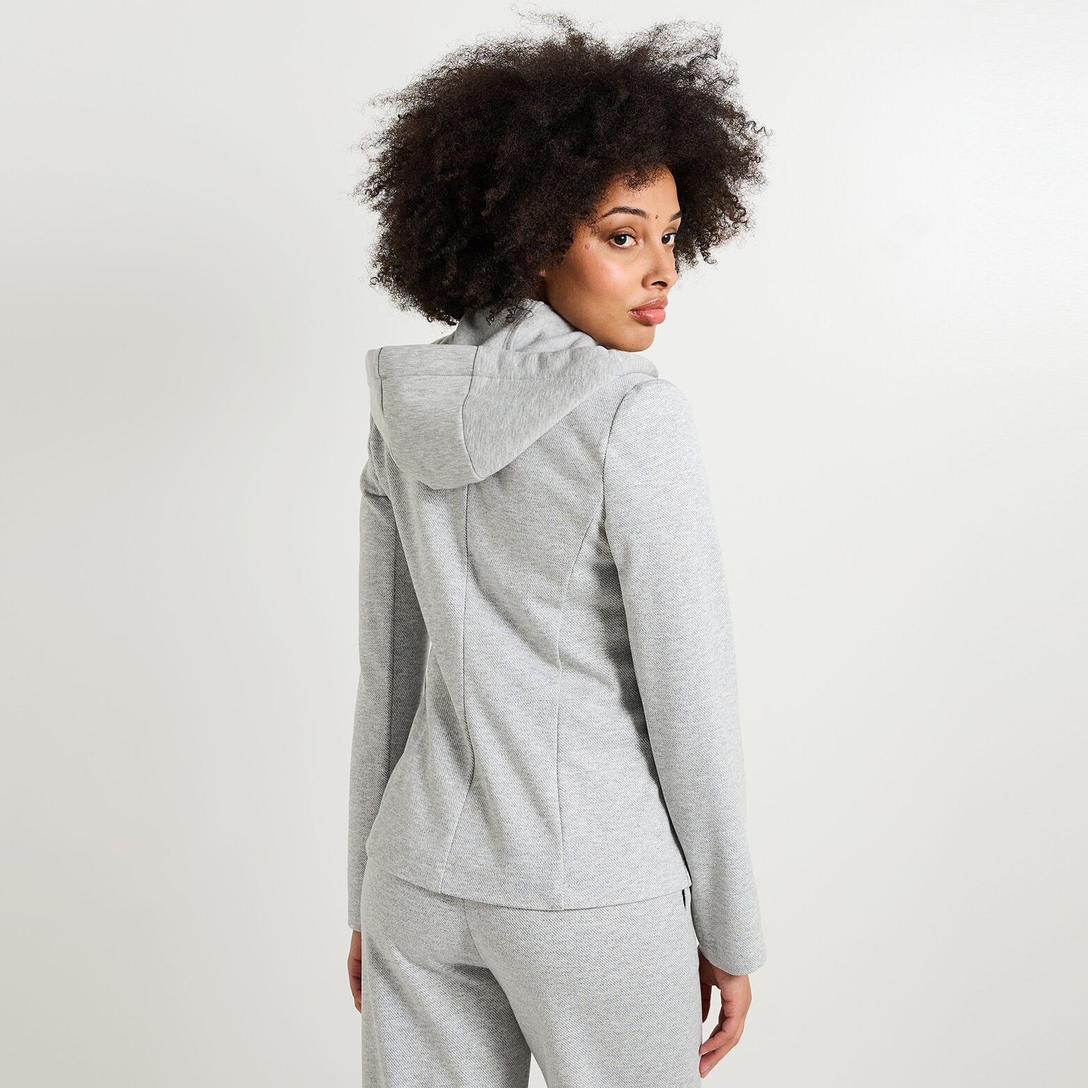Blazer capuche amovible femme