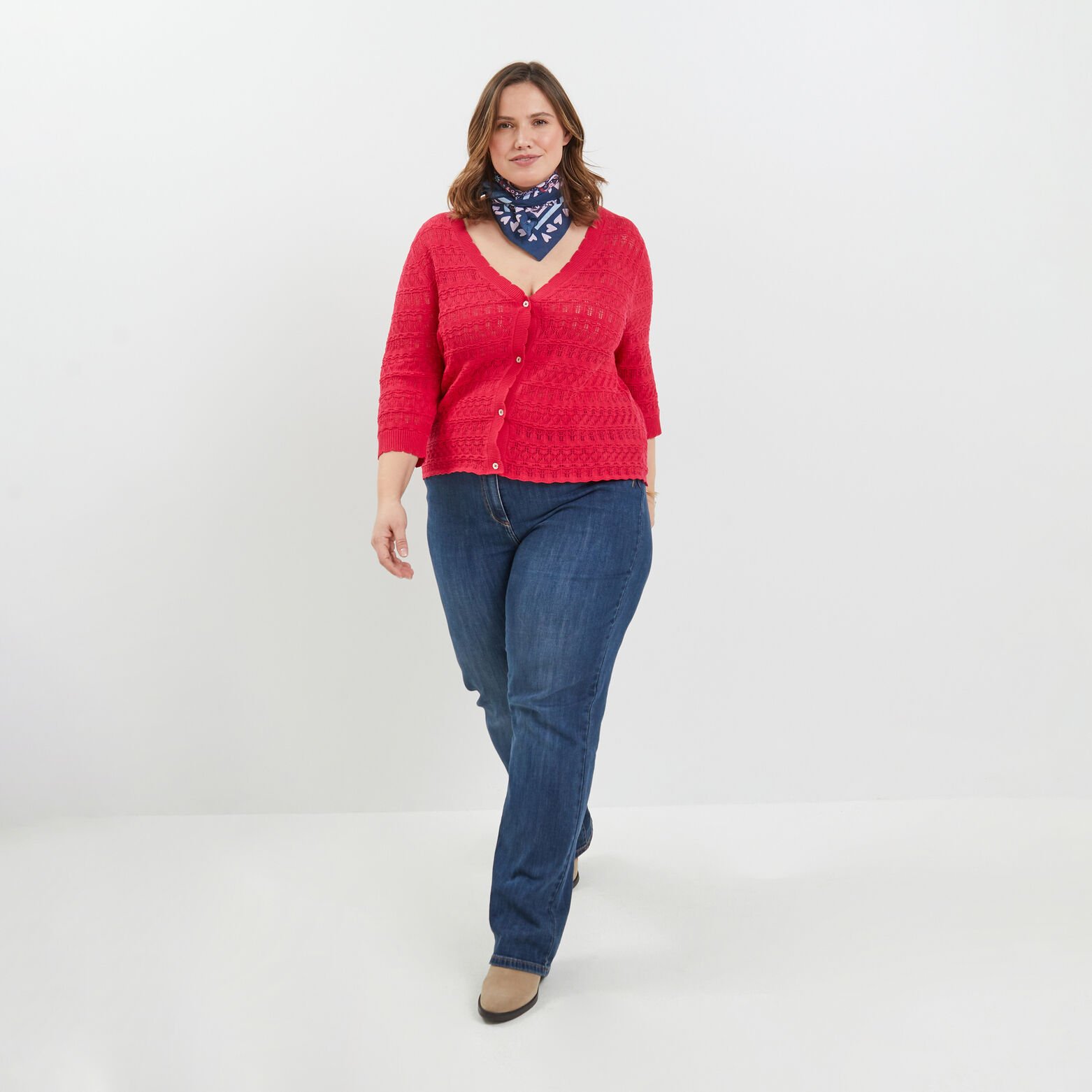 Gilet ajouré femme
