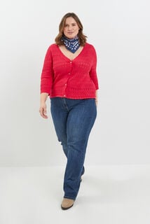 Gilet ajouré femme
