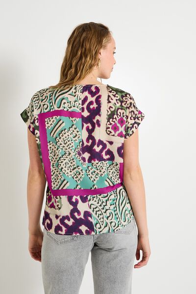 Blouse col rond femme