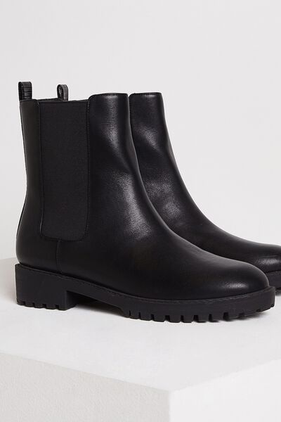 Bottine chelsea noires femme
