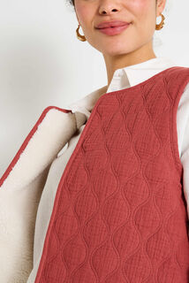 Gilet sans manches réversible femme