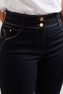 Jean raccourci taille haute HANOI femme
