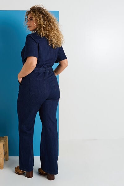 Combinaison longue en denim femme
