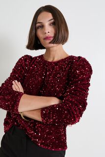 Top col rond femme