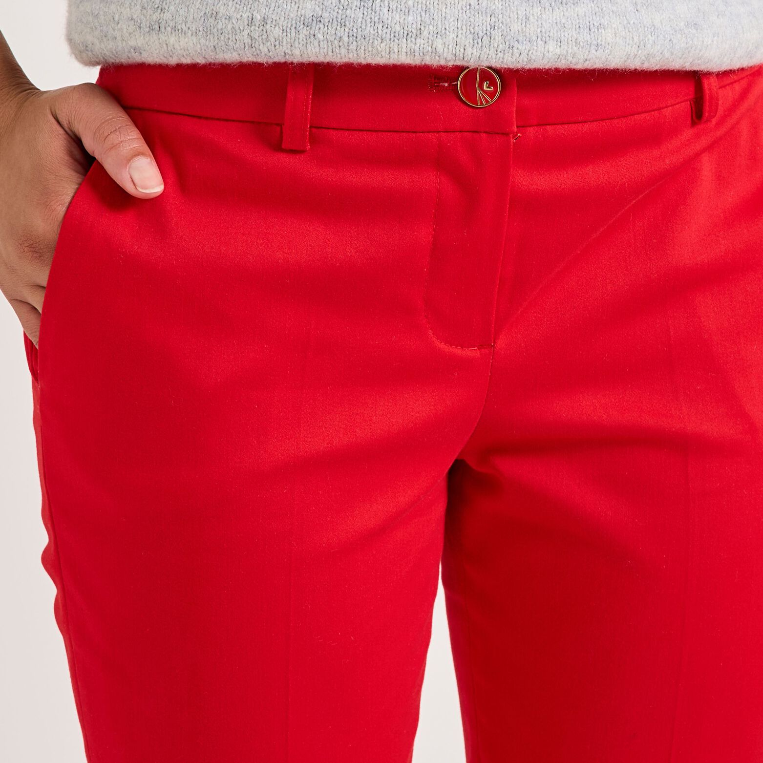 Pantalon cigarette femme
