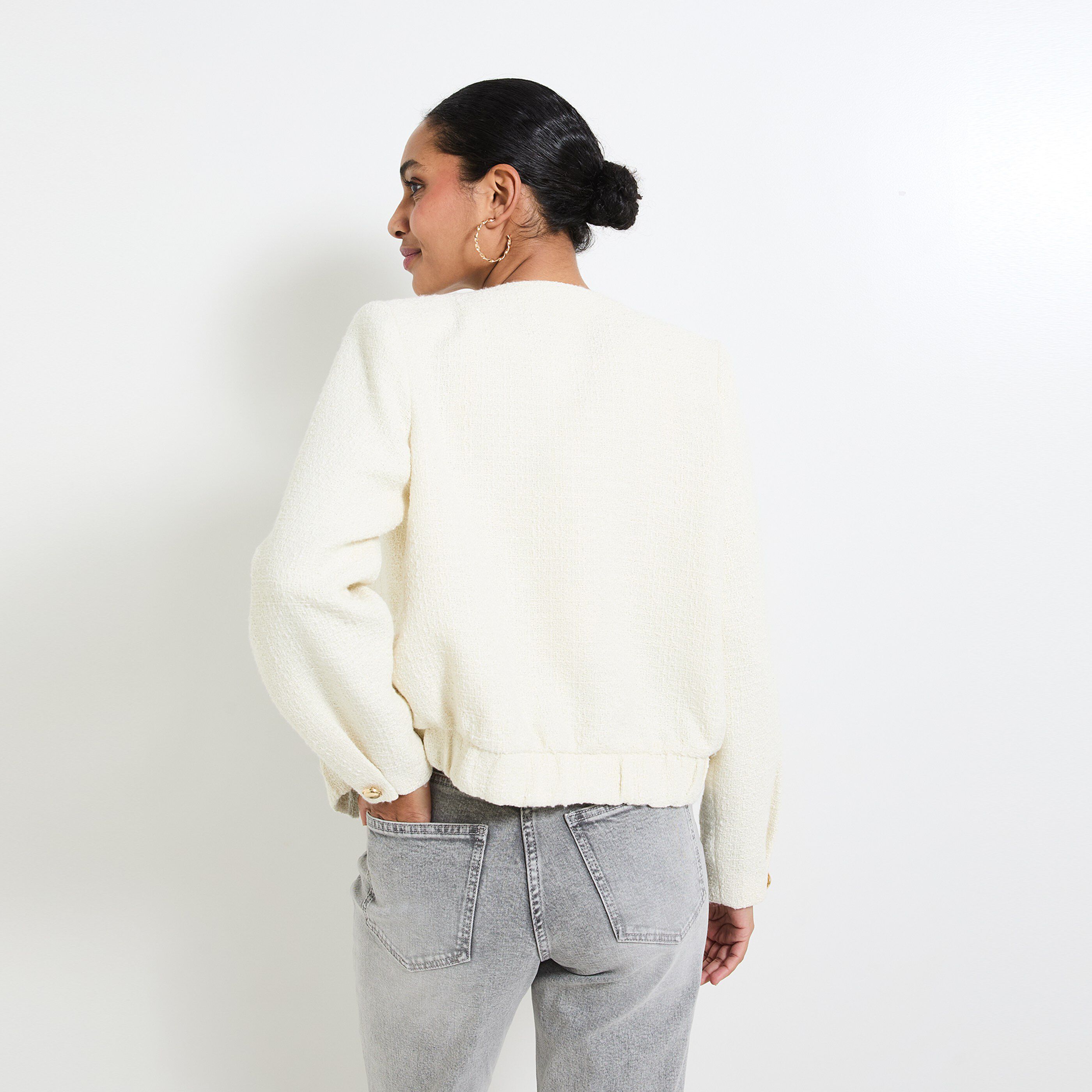 Blouson en tweed femme