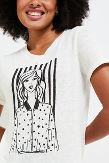 Tshirt print femme 