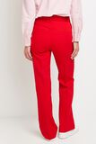 Pantalon flare rouge femme