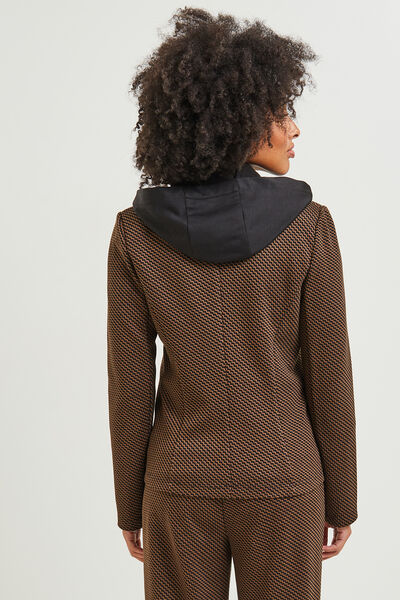 Veste en maille à capuche femme