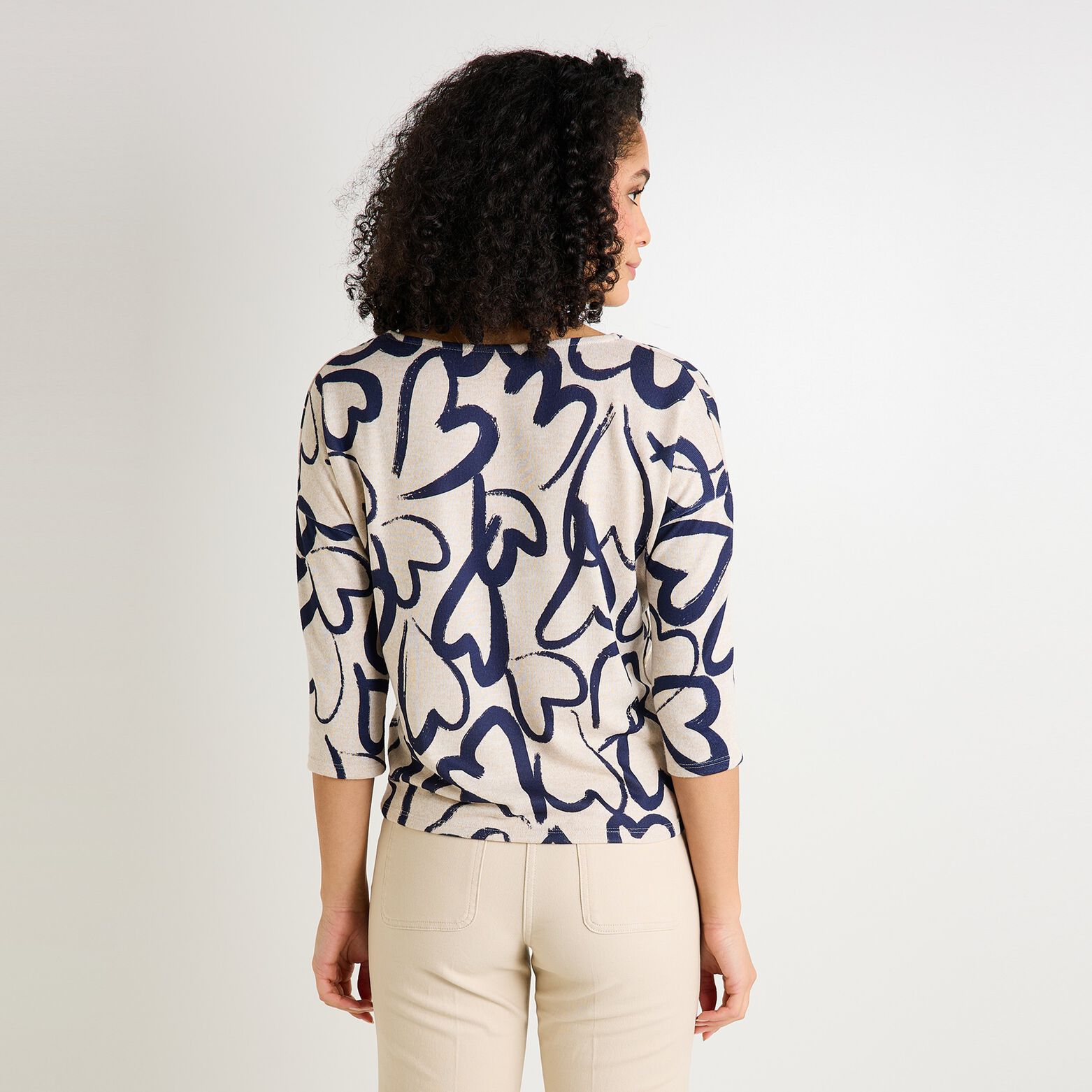 T-shirt col V femme
