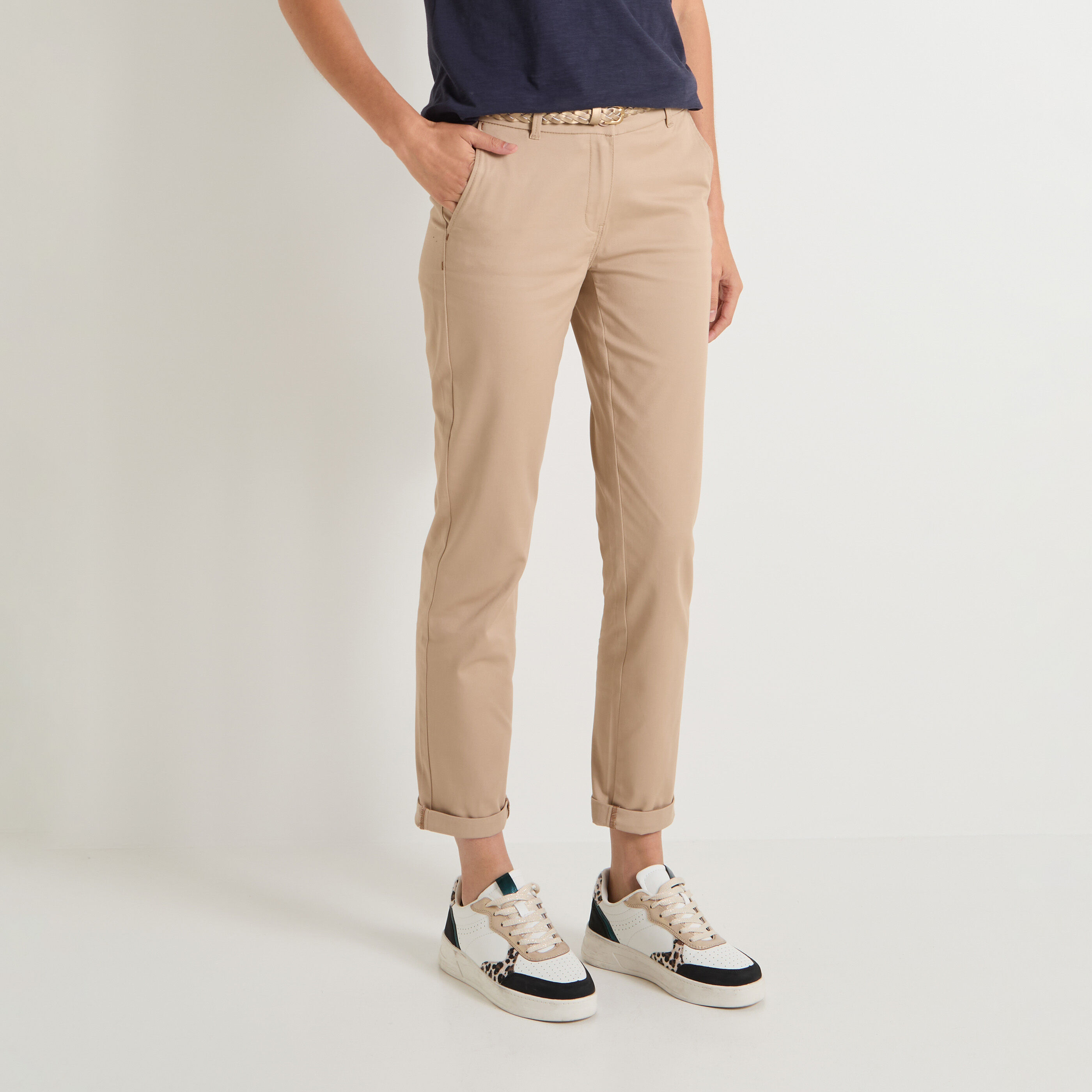Pantalon chino femme