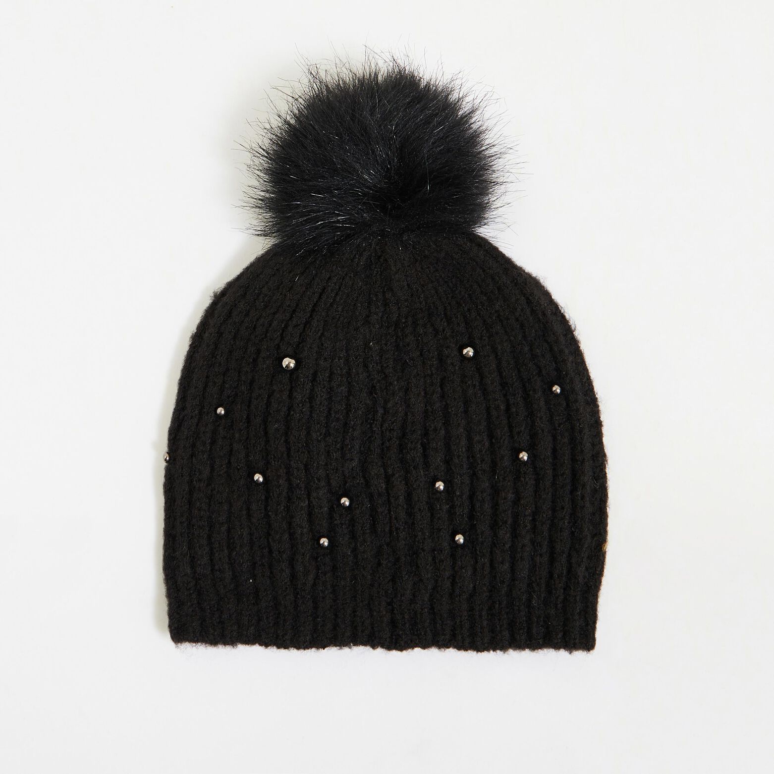 Bonnet pompon femme