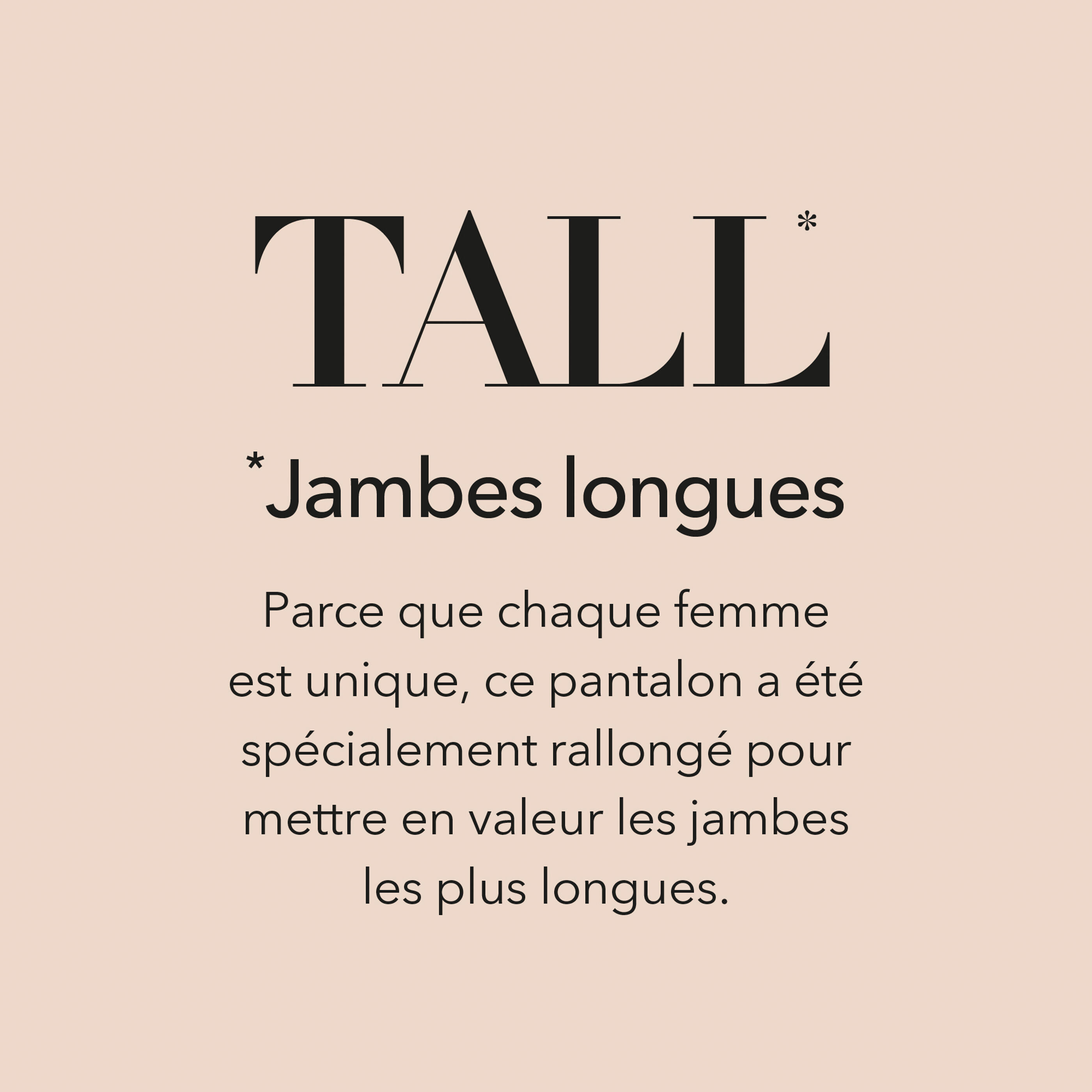 Pantalon tall large fluide femme