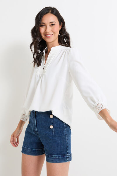Blouse unie femme