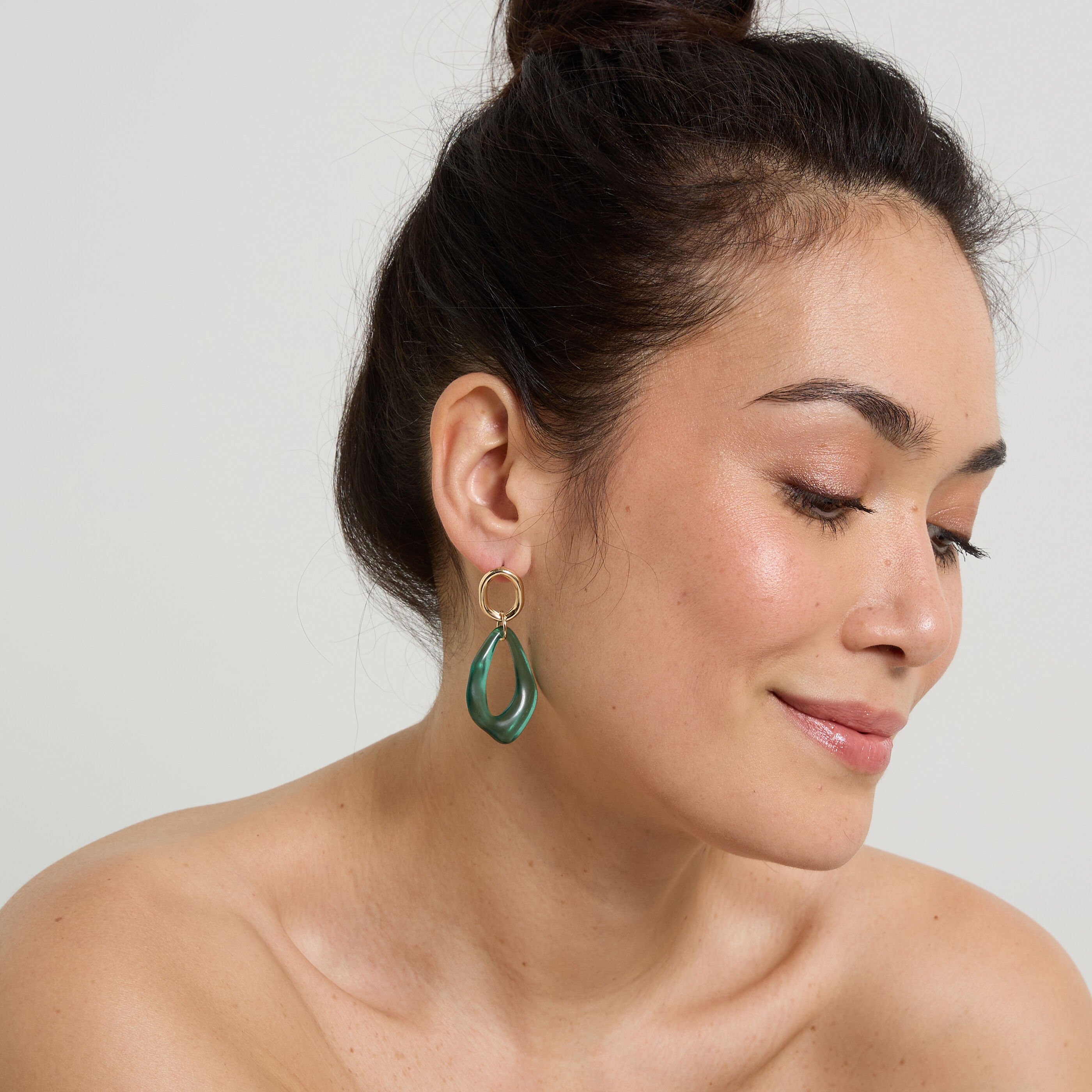 Boucles d'oreilles ovales femme