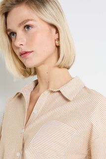 Chemise oversize rayée femme