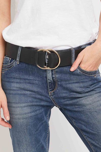 Ceinture à double boucle femme