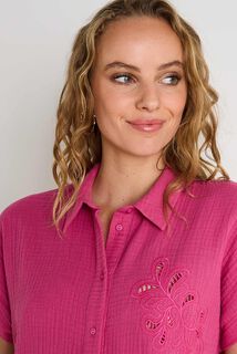 Chemise en gaze de coton femme