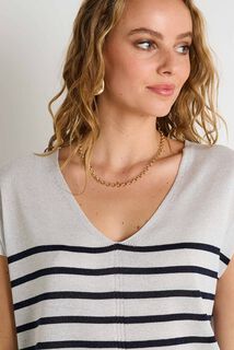 Pull manches courtes femme