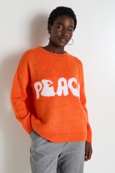 Pull col rond femme