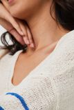 Pull maille col V