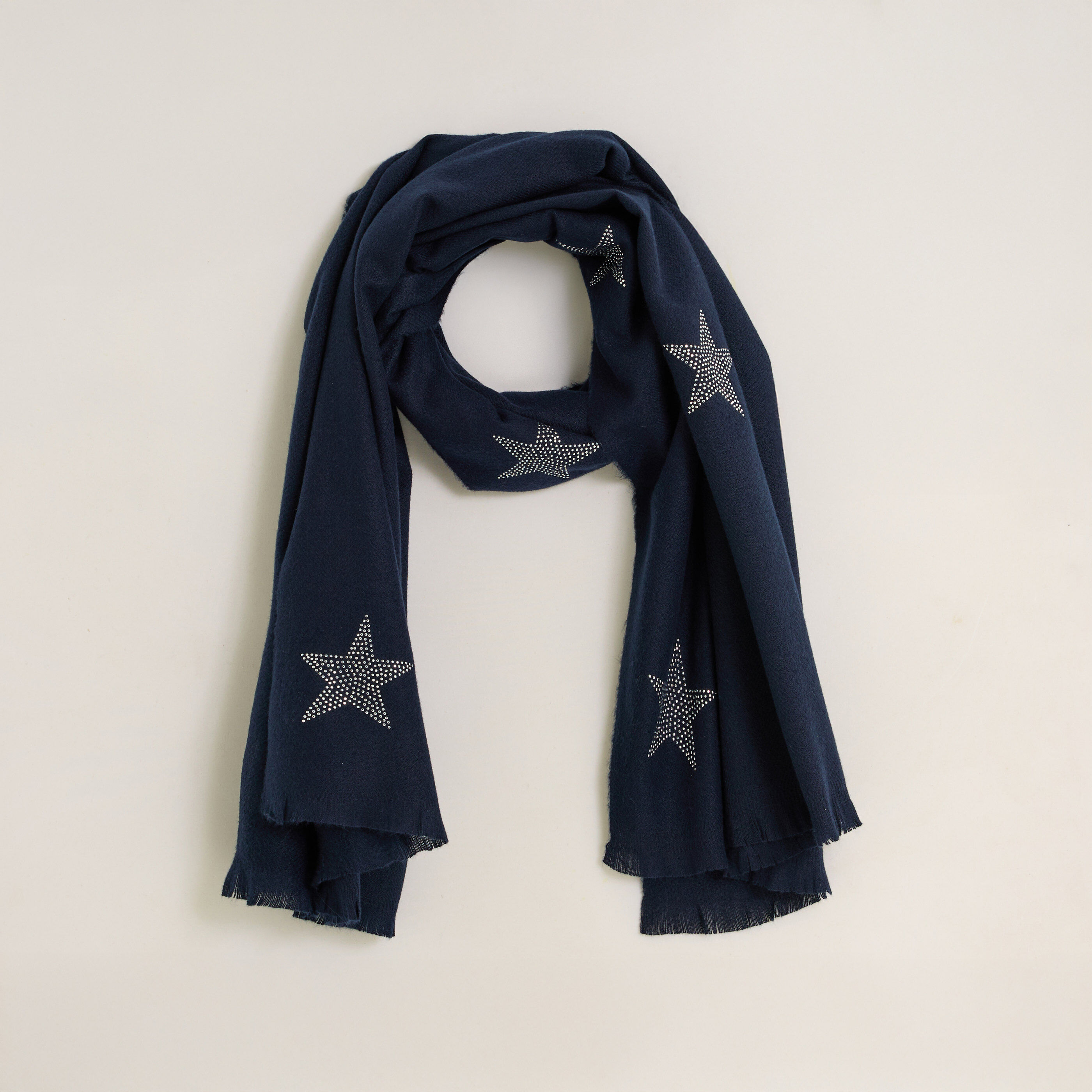 &Eacute;charpe motif &eacute;toil&eacute; femme