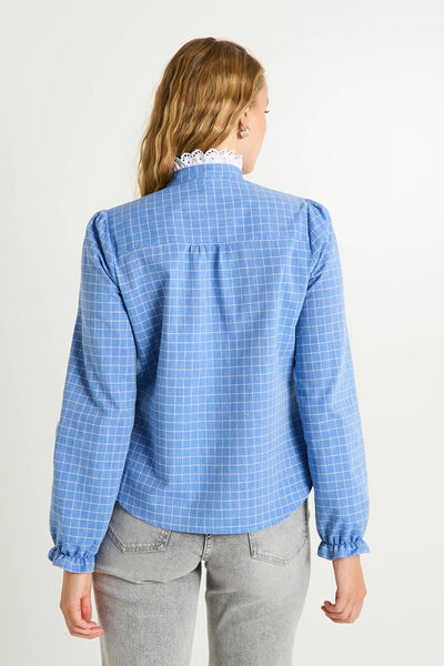 Chemise imprimé vichy femme