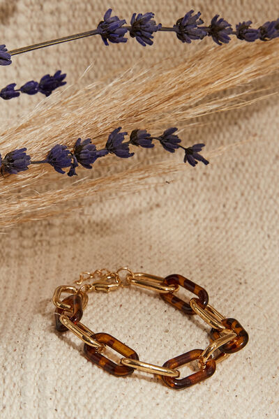 Bracelet maillons résine