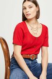 Tshirt côtelé femme