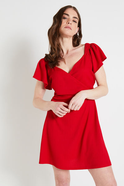 Robe cache-coeur femme