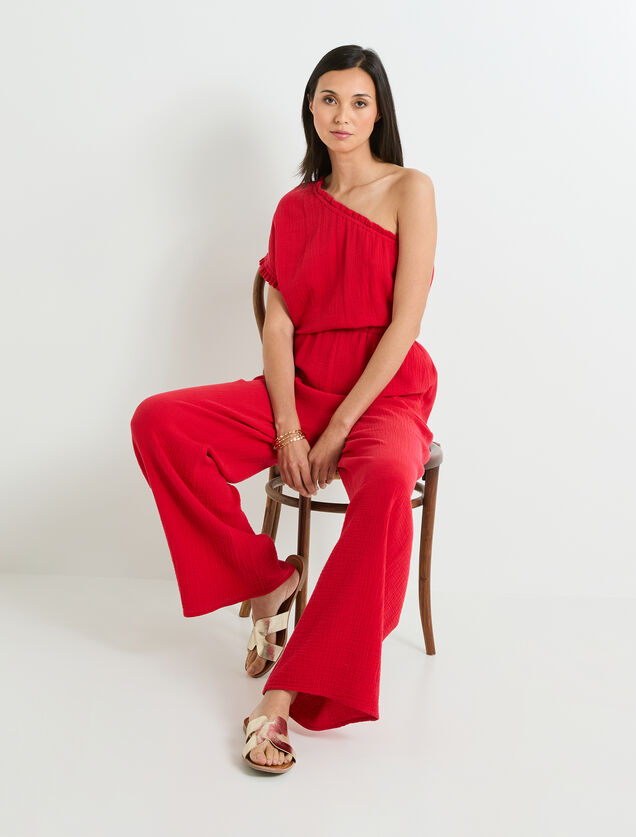 Combinaison gaze de coton femme