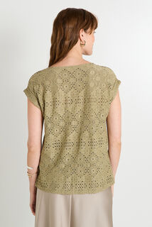 T-shirt col V femme